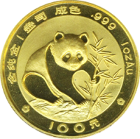 Panda Goldmünze