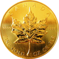Gold Maple Leaf Goldmünze